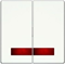 Doppia chiave con lente rossa, gloss cremoso