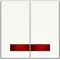 Doppia chiave con lente rossa, gloss cremoso