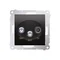 Doppia presa antenna satellitare SAT-SAT-RTV (modulo) antracite (metallizzato)