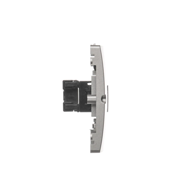 Doppia presa computer RJ45 5e (modulo) satinato (metallico)