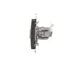 Doppia presa computer RJ45 cat.6, schermata, con copertura antipolvere (modulo), marrone opaco, metallizzato