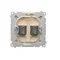 Doppia presa HDMI (modulo) beige