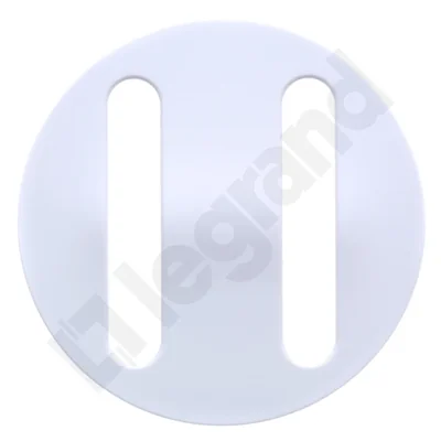 Doppio badge silenzioso, bianco