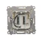 Doppio interruttore hotel -2Z con retroilluminazione. Corrente nominale 10A (modulo) crema