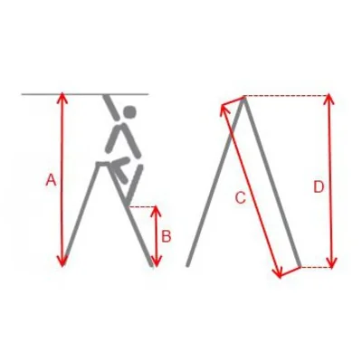 DOPPLO Escalera doble cara 2x5