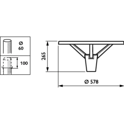 Дорожній світильник Philips BPP008 27 Вт 2300 лм 3000K LED-MP 830 PSU I GR 60P 3-річна гарантія