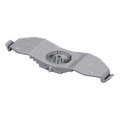 Double 17 mm flush-mounted flat cable holder, reinforced with PA [OP 90]