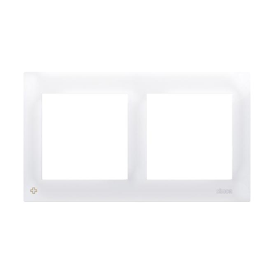 Double antibacterial white frame