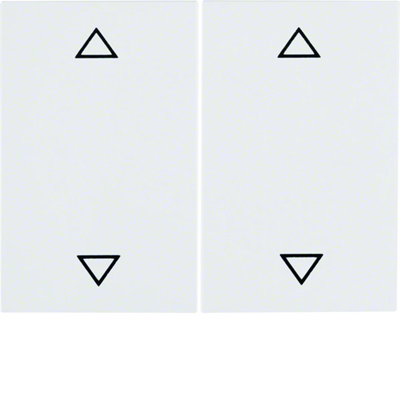 Double bascule avec le symbole "flèche" imprimé en blanc