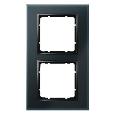 Double black glass frame