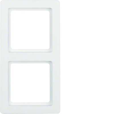 Double cadre blanc