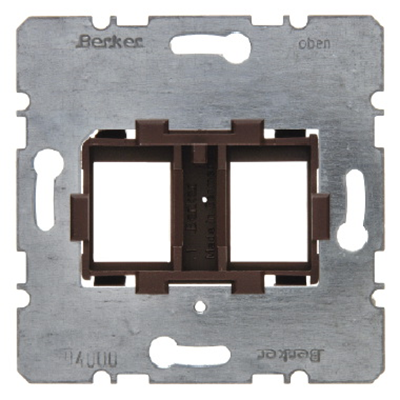 Double carrier plate with brown fixing element