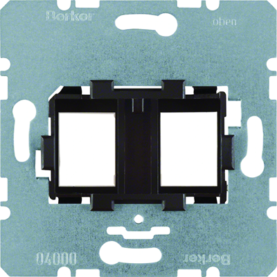 Double carrier plate with brown fixing element