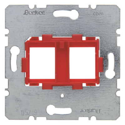 Double carrier plate with red fixing element