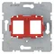 Double carrier plate with red fixing element
