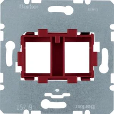 Double carrier plate with red fixing element