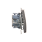 Double-circuit push-button: 2 inputs, 2 outputs (module) 230V, metallic inox