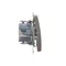 Double-circuit push-button: 2 inputs, 2 outputs (module) 230V, metallic inox