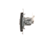 Double computer socket RJ45 cat. 6 shielded with anti-dust cover (module) brown matt metallic