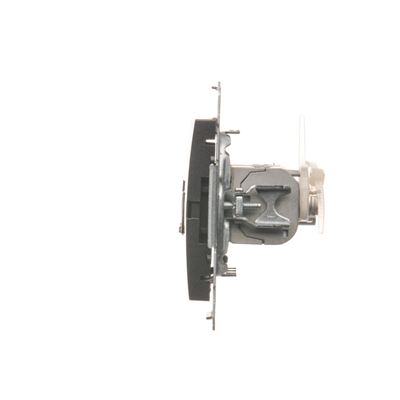 Double computer socket RJ45, category 6, shielded with anti-dust cover (module) anthracite (metallic)