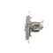Double computer socket RJ45, category 6, shielded with anti-dust cover (module) silver (metallic)