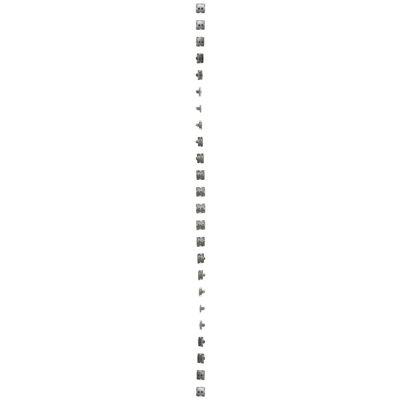 Double computer socket RJ45, category 6, shielded with anti-dust cover (module) silver (metallic)