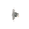 Double computer socket RJ45 category 6 with anti-dust cover (module) silver (metallic)