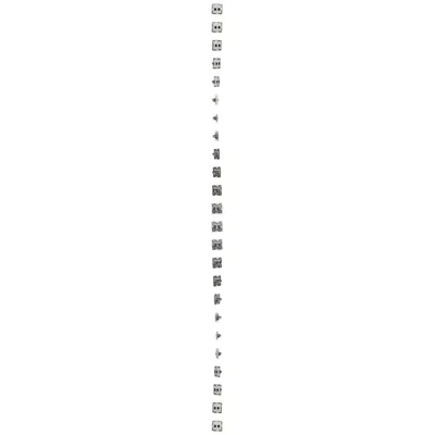 Double computer socket RJ45 category 6 with anti-dust cover (module) white