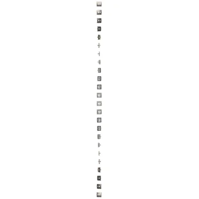 Double couvercle plat pour prises de communication de données sur Keystone. Fixation par clips ou vis, satiné (métallique)