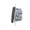 Double cross switch 2 keys (module) 230, metallic anthracite