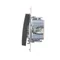Double cross switch 2 keys (module) 230V, matt bronze metallic