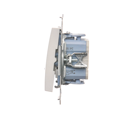 Double cross switch with backlight (module) 250 V, white