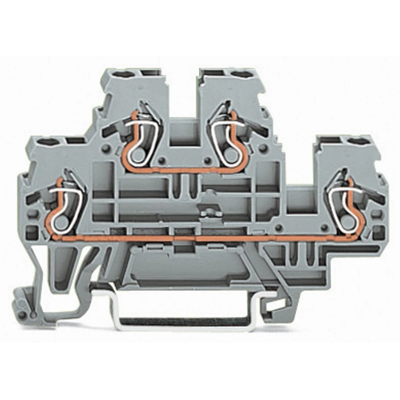 Double-deck connector L/N 2.5mm gray 50pcs.