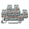 Double-deck connector L/N 2.5mm gray 50pcs.