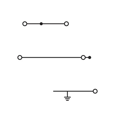 Double-deck installation connector with mounting hole 2.5 mm², gray 2003-7646