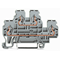 Double-deck L/L terminal block 2, 5mm² gray 50 pcs.