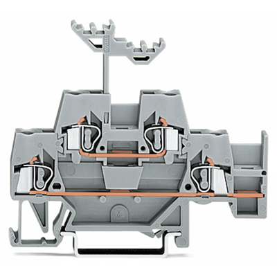 Double-deck terminal block L/L 2.5mm² gray 50pcs.