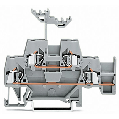 Double-deck terminal block L/L 2.5mm² gray 50pcs.