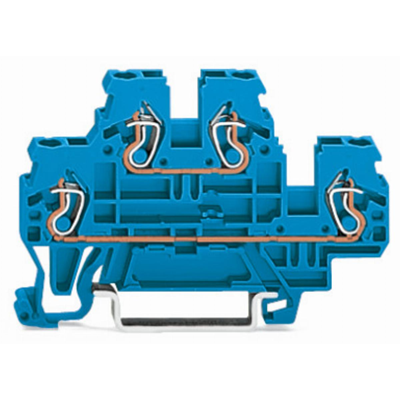 Double deck terminal block N/N 2.5mm² blue 50pcs.