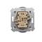 Double earthed plug socket for nature frames 230V, metallic silver