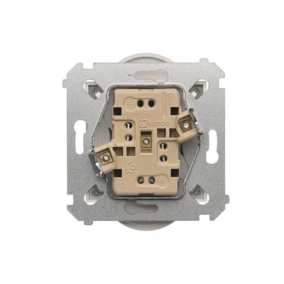 Double earthed plug socket for nature frames 230V, white