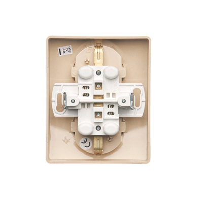 Double earthed Schuko socket outlet beige