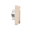 Double earthed Schuko socket outlet beige