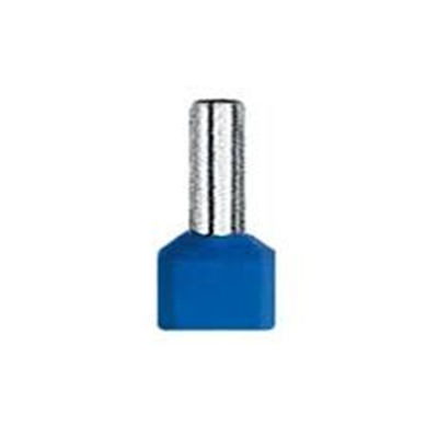 Double ferrule cable terminal TV 2.5/12 insulated blue