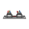 Double flush-mounted socket French type IP55 stainless steel