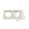 Double frame for splash-proof version IP44 with a set of gaskets, beige