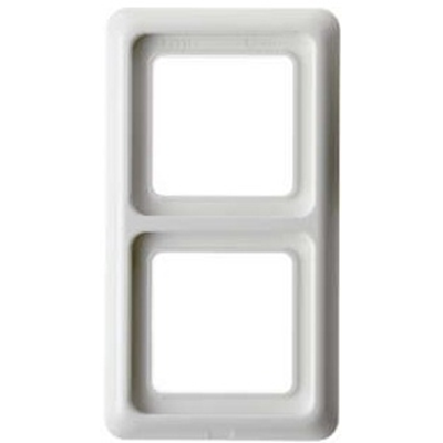 Double frame with a seal Snow-white P/t splash-proof IP44