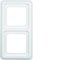 Double frame with a seal Snow-white P/t splash-proof IP44