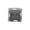 Double HDMI socket (module) anthracite metallic