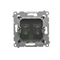Double HDMI socket (module) anthracite metallic